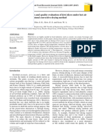 Drying Characteristics and Quality Evaluation of Kiwi Slices Under Hot Air Natural Convective Drying Method