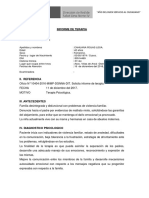 Informe de Terapia Formato