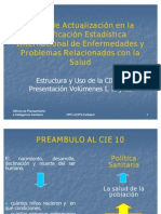 01 REPLICA Estructura y Uso de La CIE 10 Presentación Volúmenes I, II y IIIs