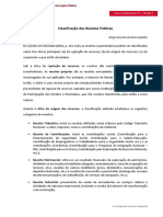 Classificação Das Receitas Públicas