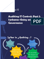 Auditing IT Controls Part I: Sarbanes-Oxley and IT Governance