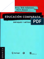 Mark Bray 2010 Educacion Comparada Enfoques y Metodos PDF