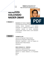 CV - Nader Mendoza Colchado