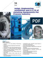 Design Engineering Installation and O M of Rotating Equipments For Process Industry