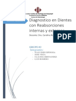 Diagnoìstico de Dientes Con Reabsorciones Internas y Externas