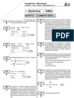 Vestibular Simulado Química - Gabarito Comentado