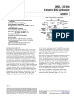 Cmos, 125 MHZ Complete Dds Synthesizer Ad9850: Low Power