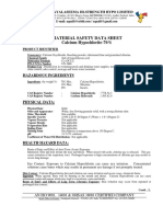 Calciumhypochlorite MSDS 70