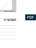 Icom IC-M710RT Instruction Manual