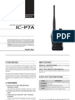 Icom IC-P7A Instruction Manual