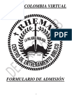 Formulario Rhema Virtual PDF