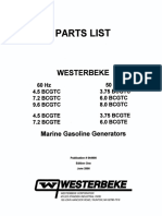 Westerbeke 4,5bcgtc Part List