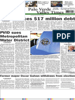 Palo Verde Valley Times: PVUSD Faces $17 Million Debt