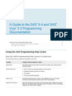 Guide To SAS 9.4 & SAS Viya 3.3 Programming Documentation