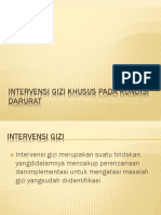 Intervensi Gizi Khusus Pada Kondisi Darurat