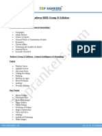 Railway RRB Group D Syllabus PDF