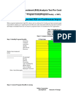 GBMP Return On Investment (ROI) Analysis Tool For Continuous Improvement Programs