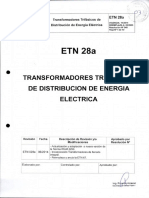 Especificaciones Transformadores