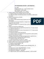 Procedimiento Maquinado Router - Asia Robotica