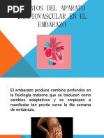 Cambios Del Aparato Cardiovascular en El Embarazo