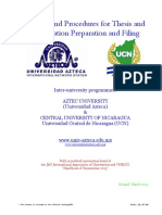 Azteca UCN Policies and Procedures For Thesis and Dissertation Preparation and Filing March 2013