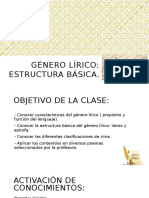 Género Lírico. Clase 1