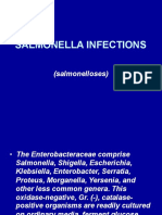 Salmonella Infections: (Salmonelloses)