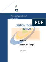 Gestion Eficaz Del Tiempo UNIDAD I