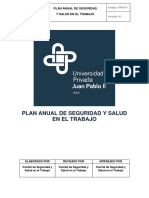 Plan Anual de Seguridad y Salud en El Trabajo