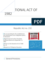 Educational Act of 1982