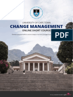 Uct Change Management Online Short Course Information Pack