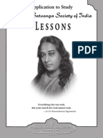 YSS Lessons Yogananda English Application Form