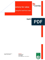 Analogue Memory For Value Storage: Application Sheet