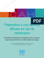 Préparation À Une Réponse Efficace en Cas de Catastrophe