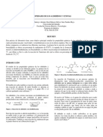 Informe 5, Propiedades de Los Aldehidos y Cetonas