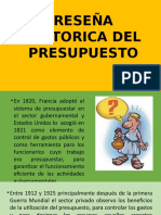 Reseña Historica Del Presupuesto