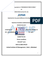 Summer Training Report On Consumer Awareness of Arcus Multiservices Pvt. LTD