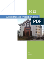 Assessment of Working Capital