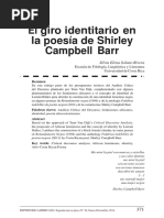 RA. El Giro Identitario en La Poesía de Shirley Campbell Barr