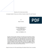 Polyarchy in Five South American States: Assessing The Quality of Democracy in Bolivia, Colombia, Ecuador, Peru, and Venezuela