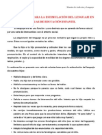 Orientaciones para Padres de Infantil Sobre Estimulación Del Lenguaje