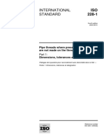 ISO 228-1-2000 Pipe Threads Where Pressure-Tight Joints Are Not Made On The Threads-Part 1 Dimensions, Tolerances and Designation