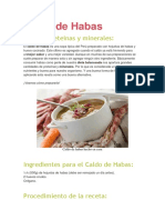 Caldo de Habas