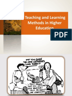 4.1 Teaching and Learning Methods in Higher Education