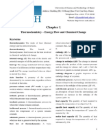 Chapter 1 Thermochemistry - Energy Flow and Chemical Change