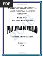 Plan Anual de Trabajo J.T 2018