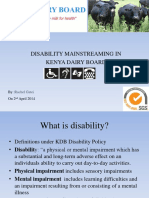 Disability Mainstreaming Presentation