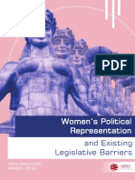 Women's Political Representation and Existing Legislative Barriers