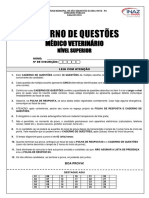 0011 Caderno de Questões Médico Veterinário Nível Superior