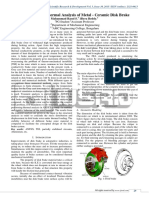 Structural and Thermal Analysis of Metal - Ceramic Disk Brake